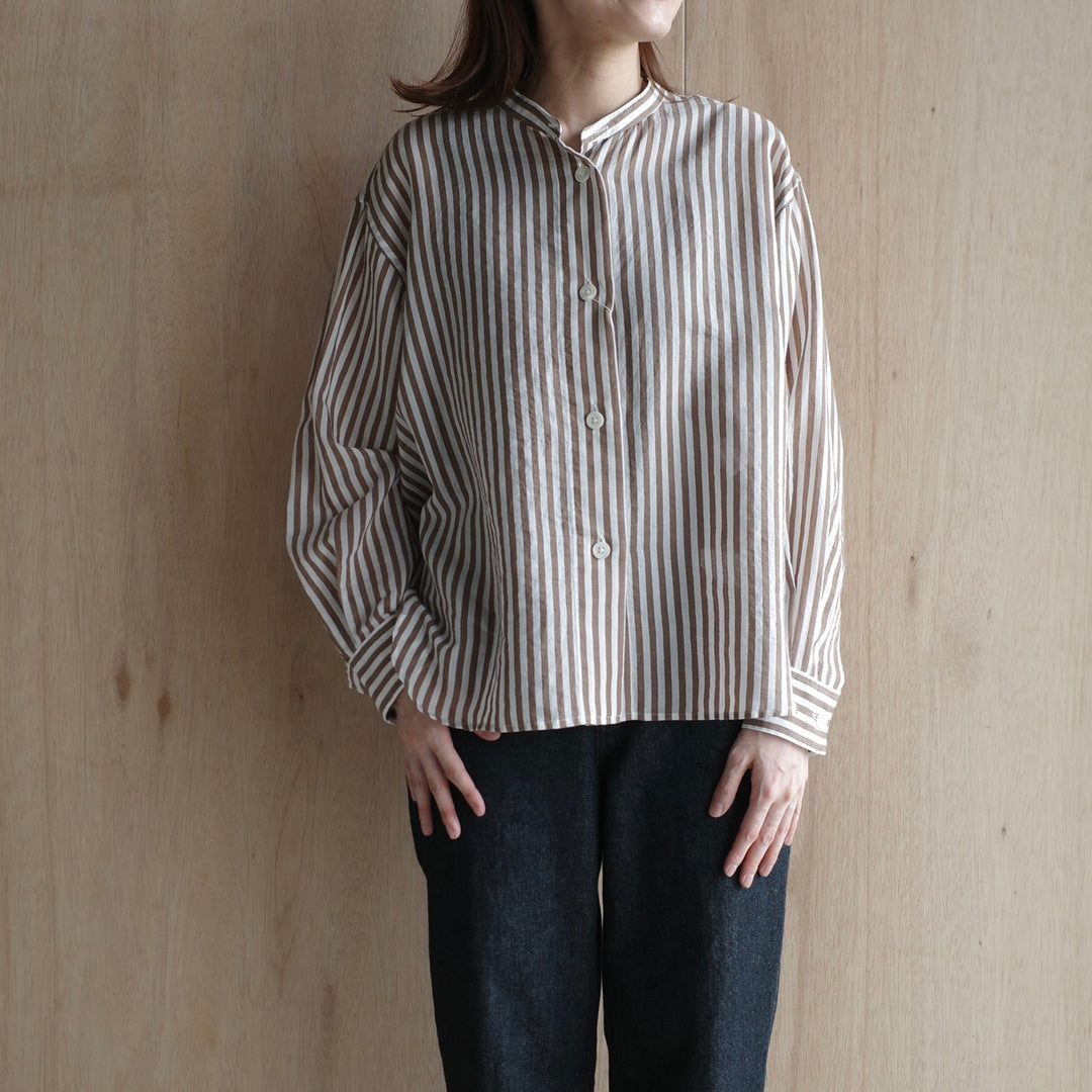 MARGARET HOWELL/WOMEN　COTTON SILK STRIPE 5785153008-suomi