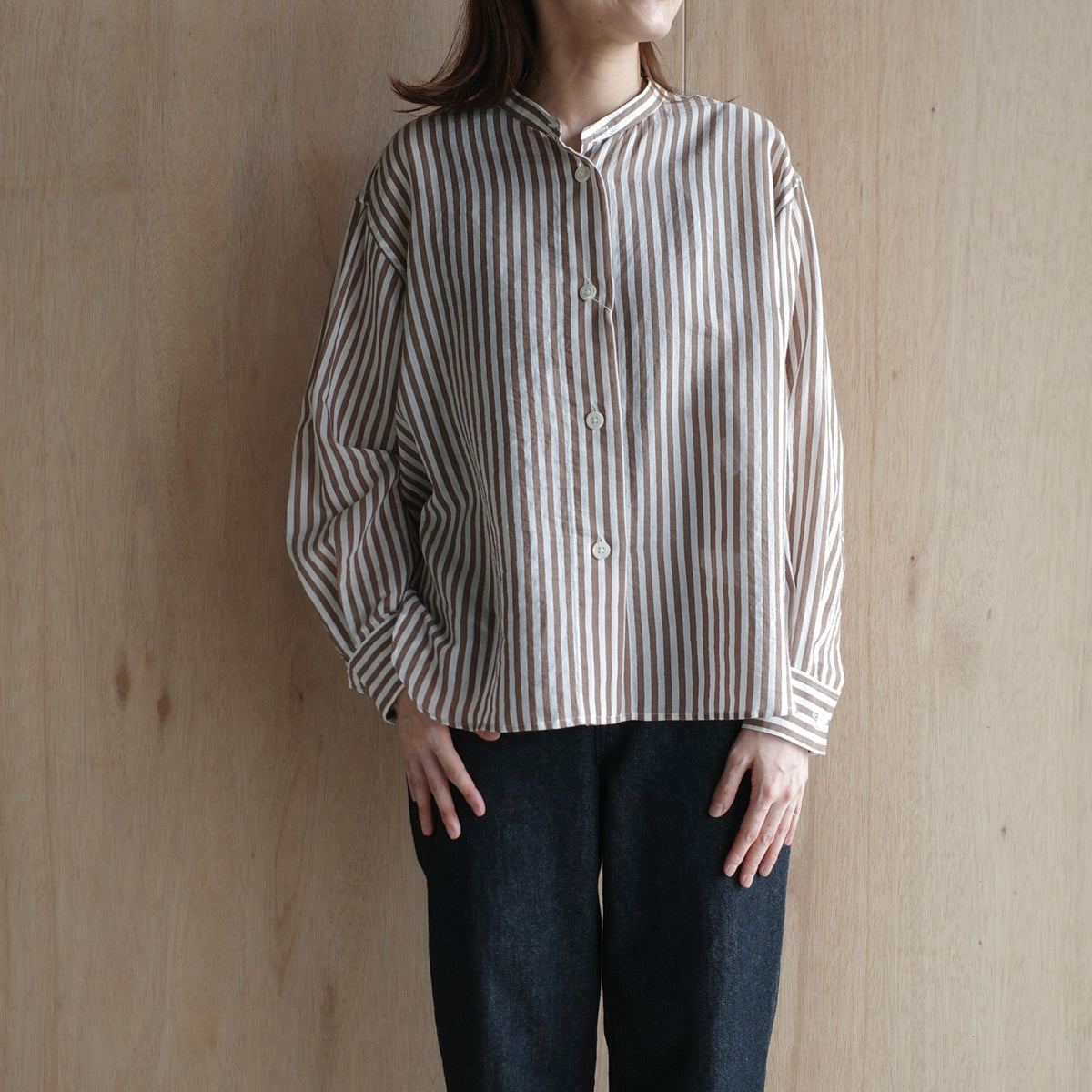 MARGARET HOWELL｜WOMEN　COTTON SILK STRIPE 5785153008-suomi