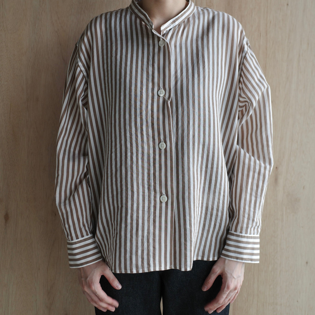 MARGARET HOWELL｜WOMEN　COTTON SILK STRIPE 5785153008-suomi