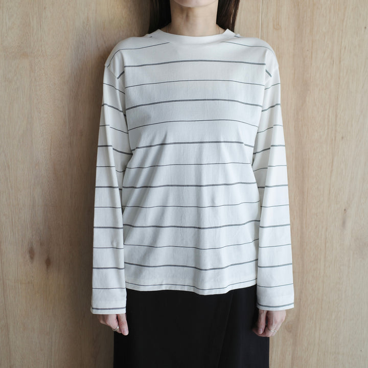 MARGARET HOWELL /WOMEN　STRIPE COTTON JERSEY 5785169001