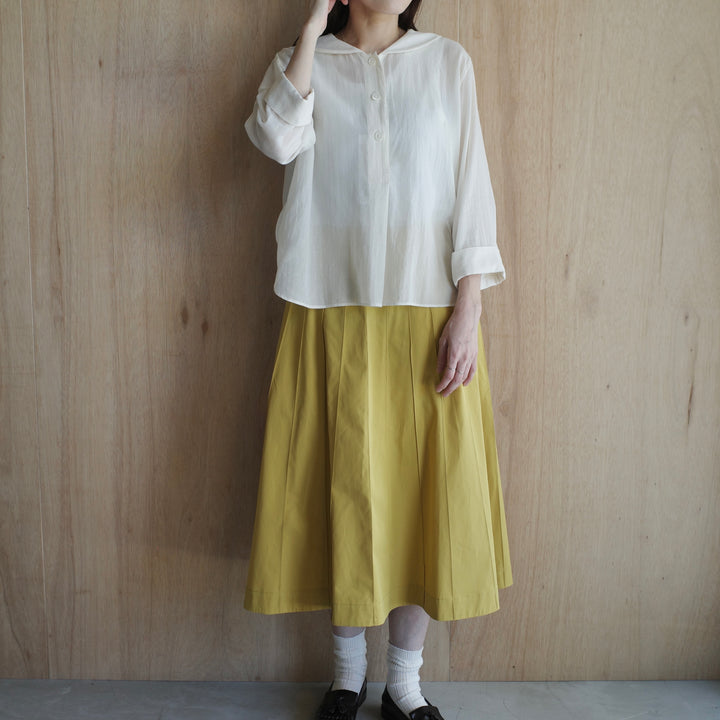 MARGARET HOWELL /WOMEN　COTTON SILK CHIFFON SHIRT　5785253202-suomi