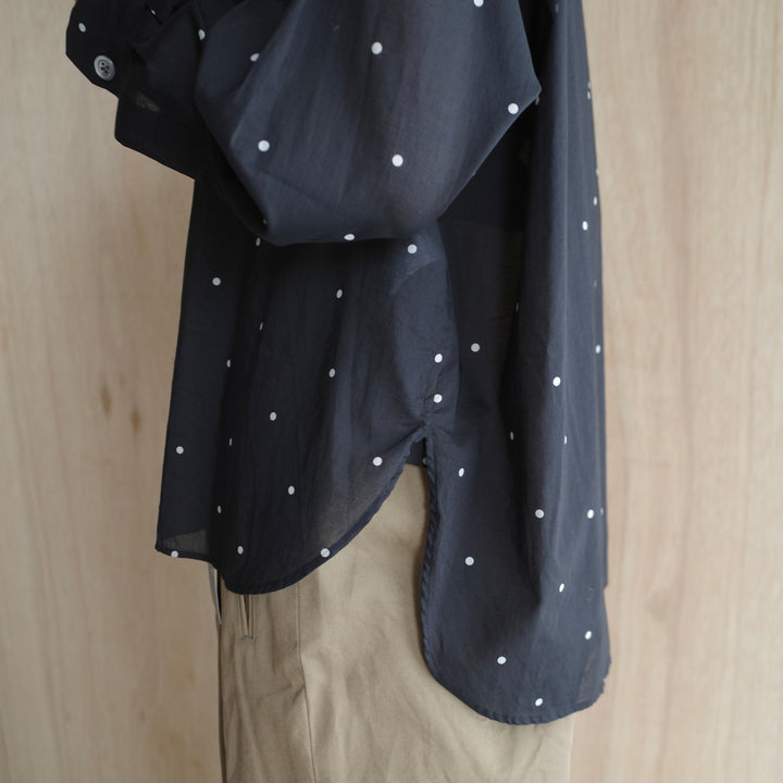 MARGARET HOWELL /WOMEN　COTTON POLKA DOT SHIRT 5785253209-suomi