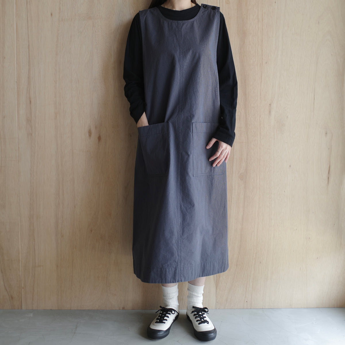 MHL.｜WOMEN　HAIRLINE COTTON WOOL DRESS 5955256200-suomi
