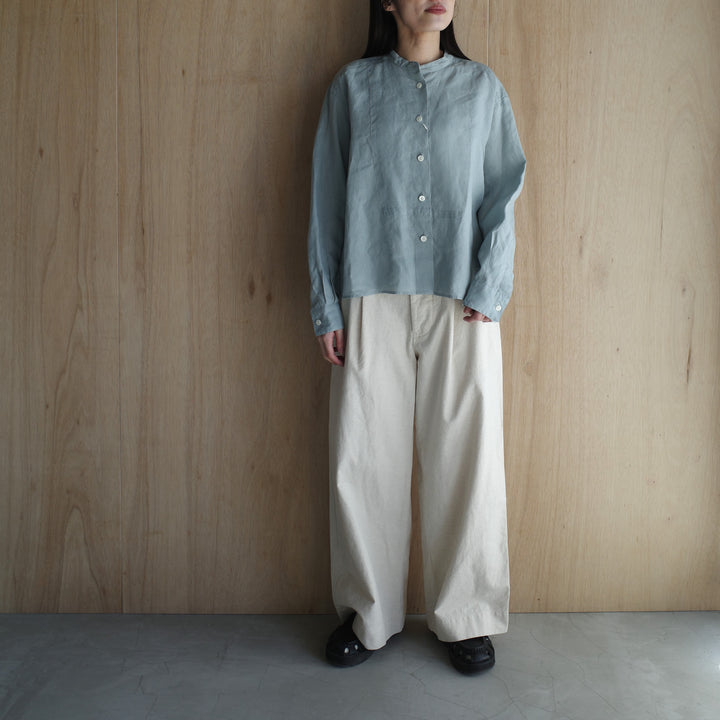 MARGARET HOWELL /WOMEN　SHIRTING LINEN SHIRT　578-6153211-suomi