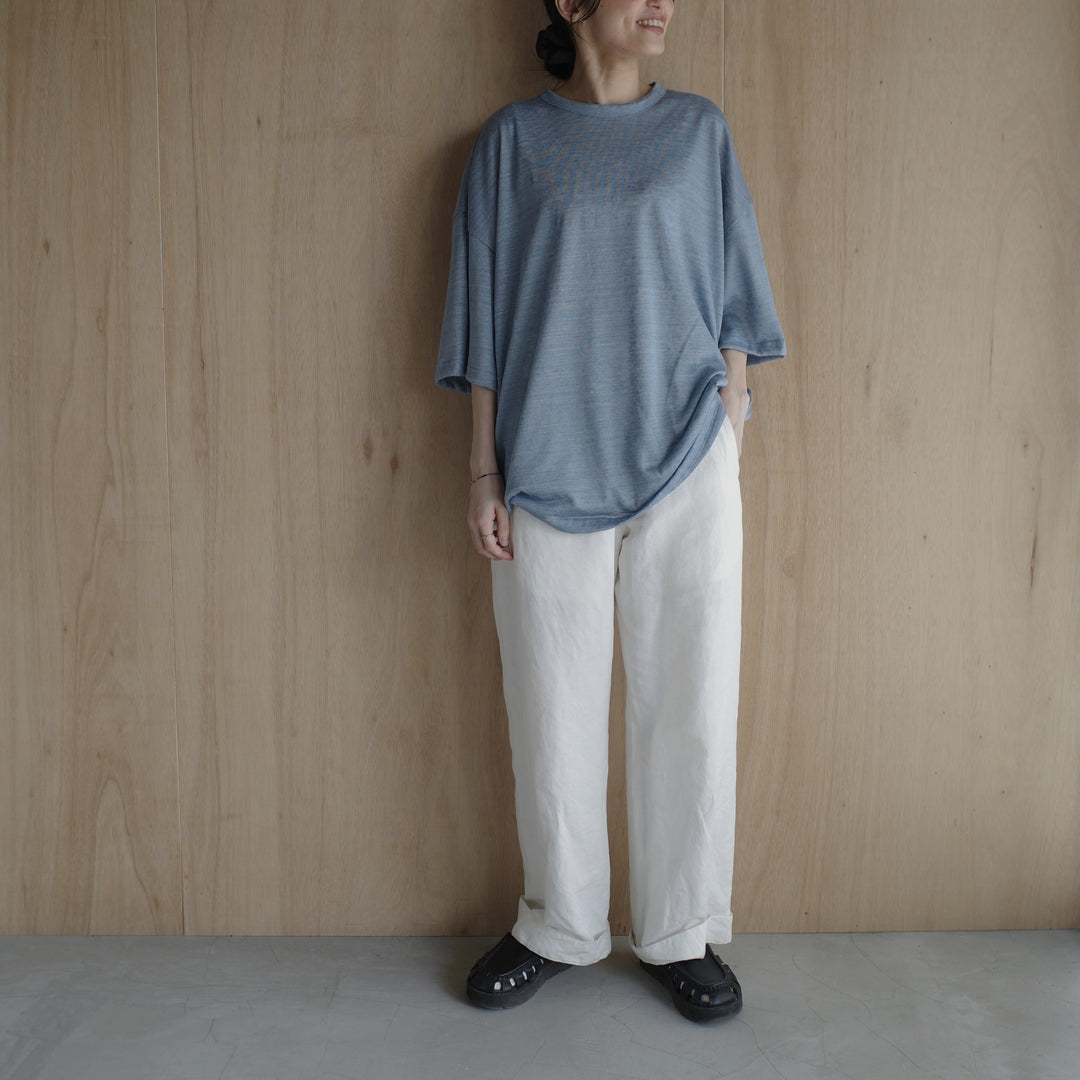 MUYA/　Linen Straight T-shirts No.2216-suomi