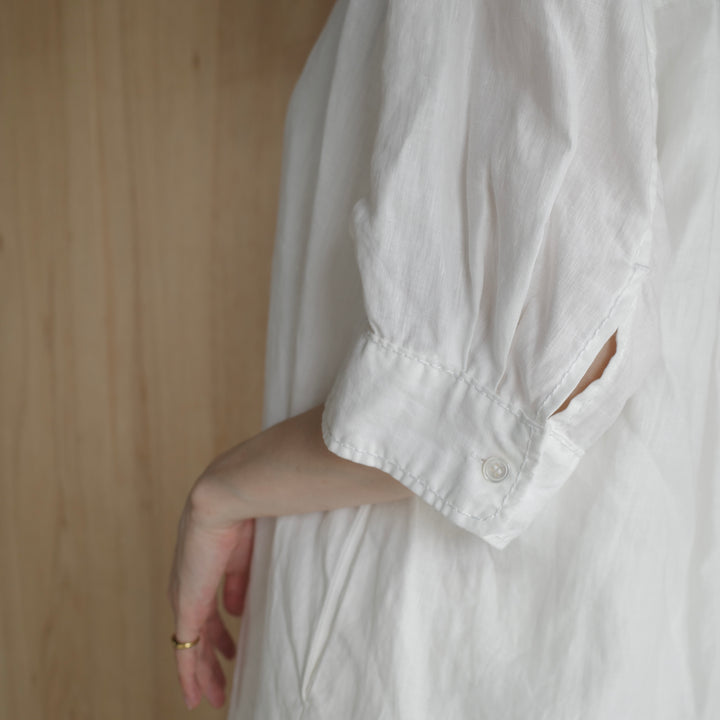homspun/WOMEN　コットンリネンバイオ半袖ワンピース 251-1642-YS