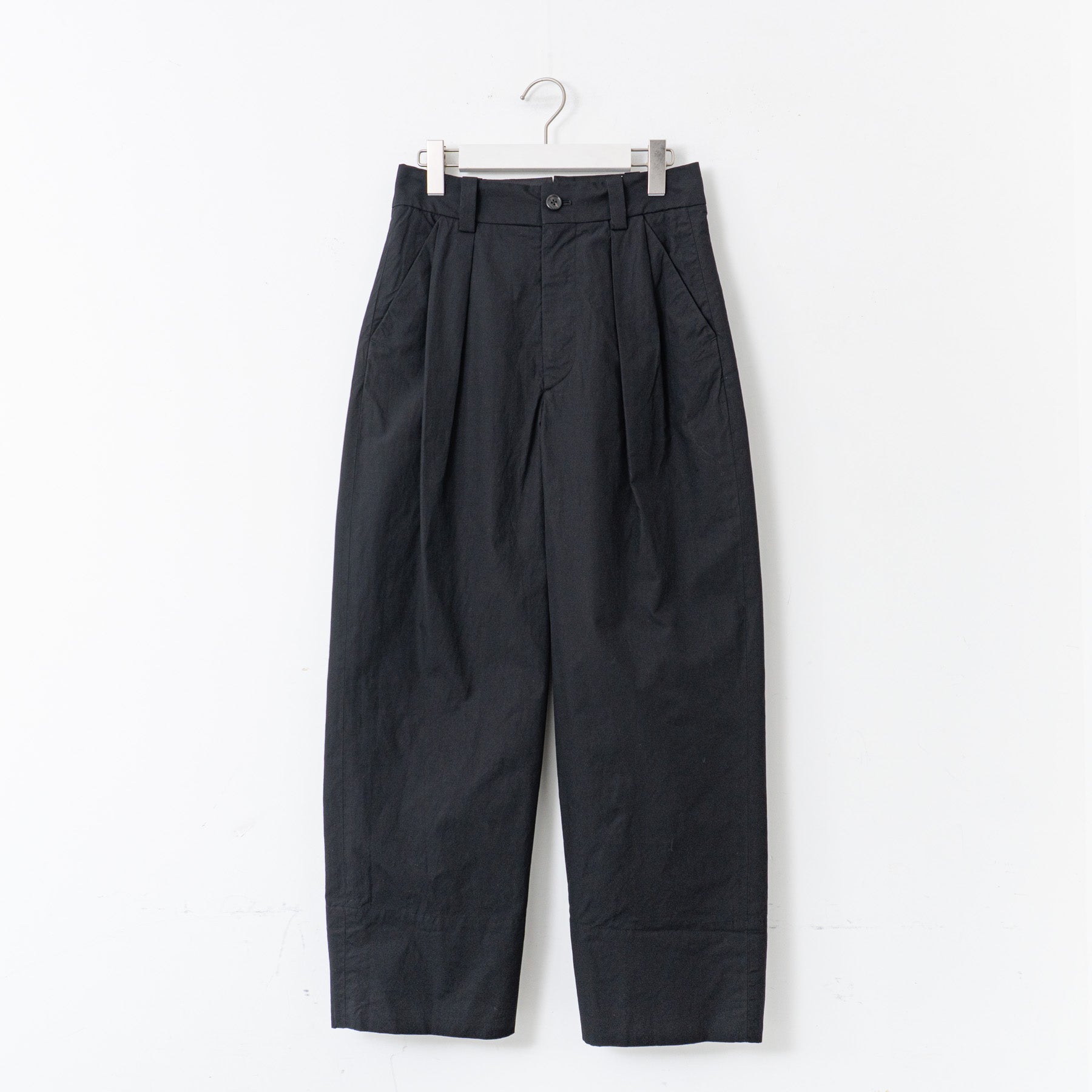 MARGARET HOWELL｜WOMEN WASHED COTTON POPLIN TROUSERS-suomi – haus