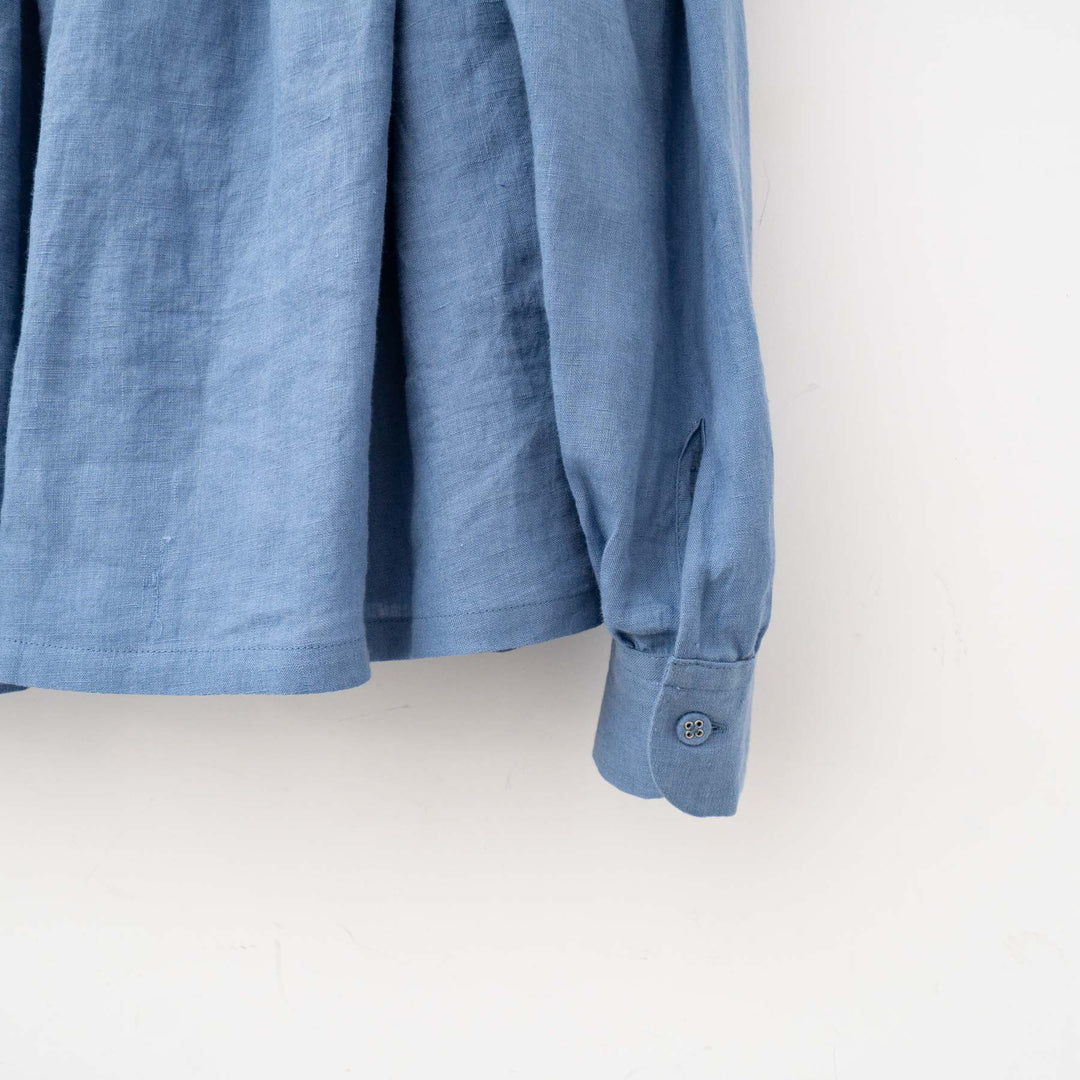 SCYE BASICS/WOMEN　Organic Linen Tuck Half Placket Shirts
