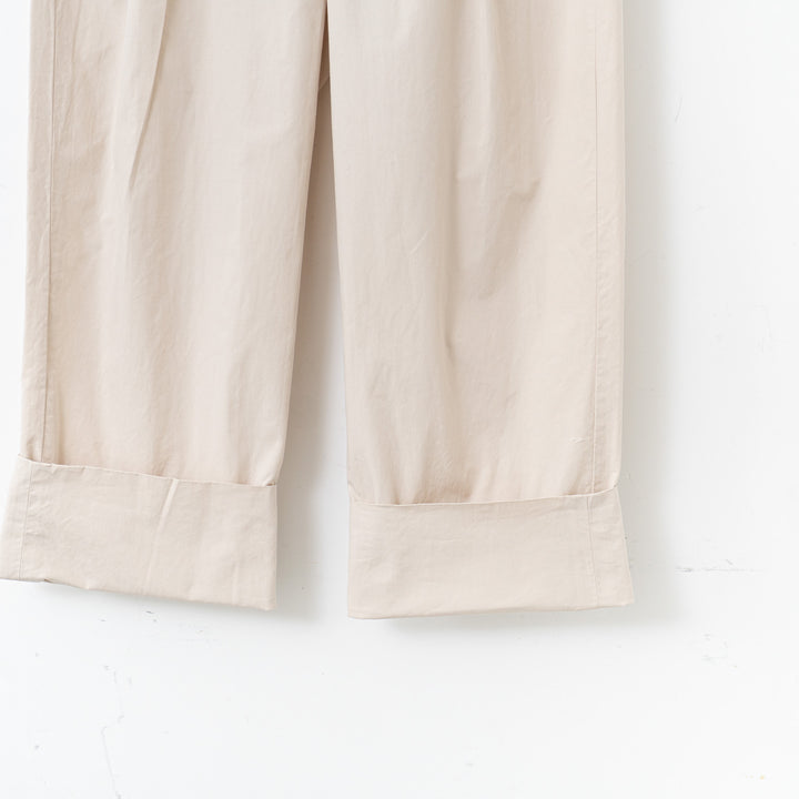 MARGARET HOWELL /WOMEN　WASHED COTTON POPLIN TROUSERS-suomi