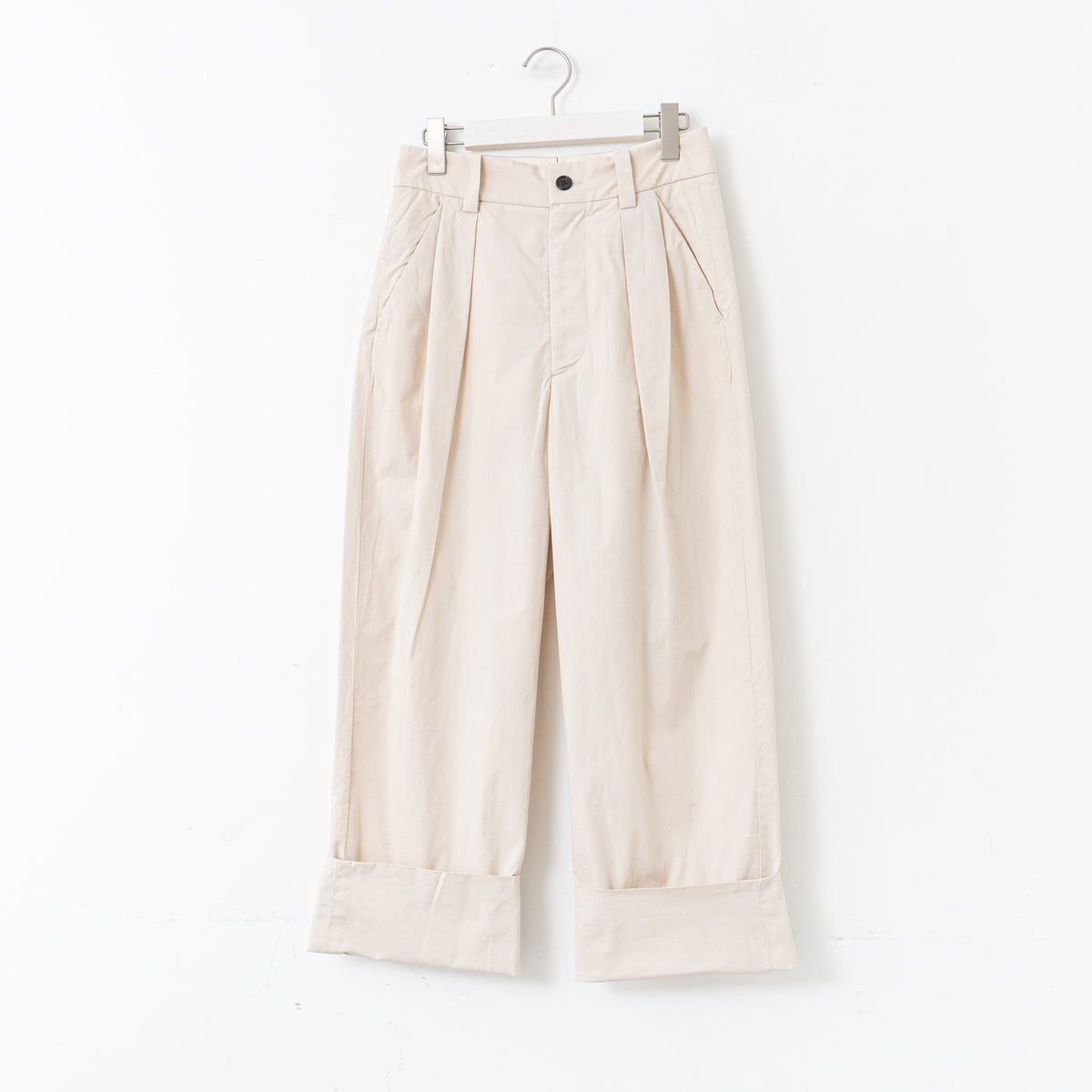 MARGARET HOWELL｜WOMEN　WASHED COTTON POPLIN TROUSERS-suomi