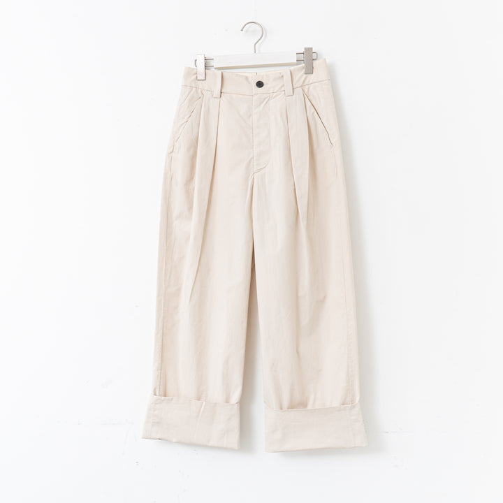 MARGARET HOWELL /WOMEN　WASHED COTTON POPLIN TROUSERS-suomi