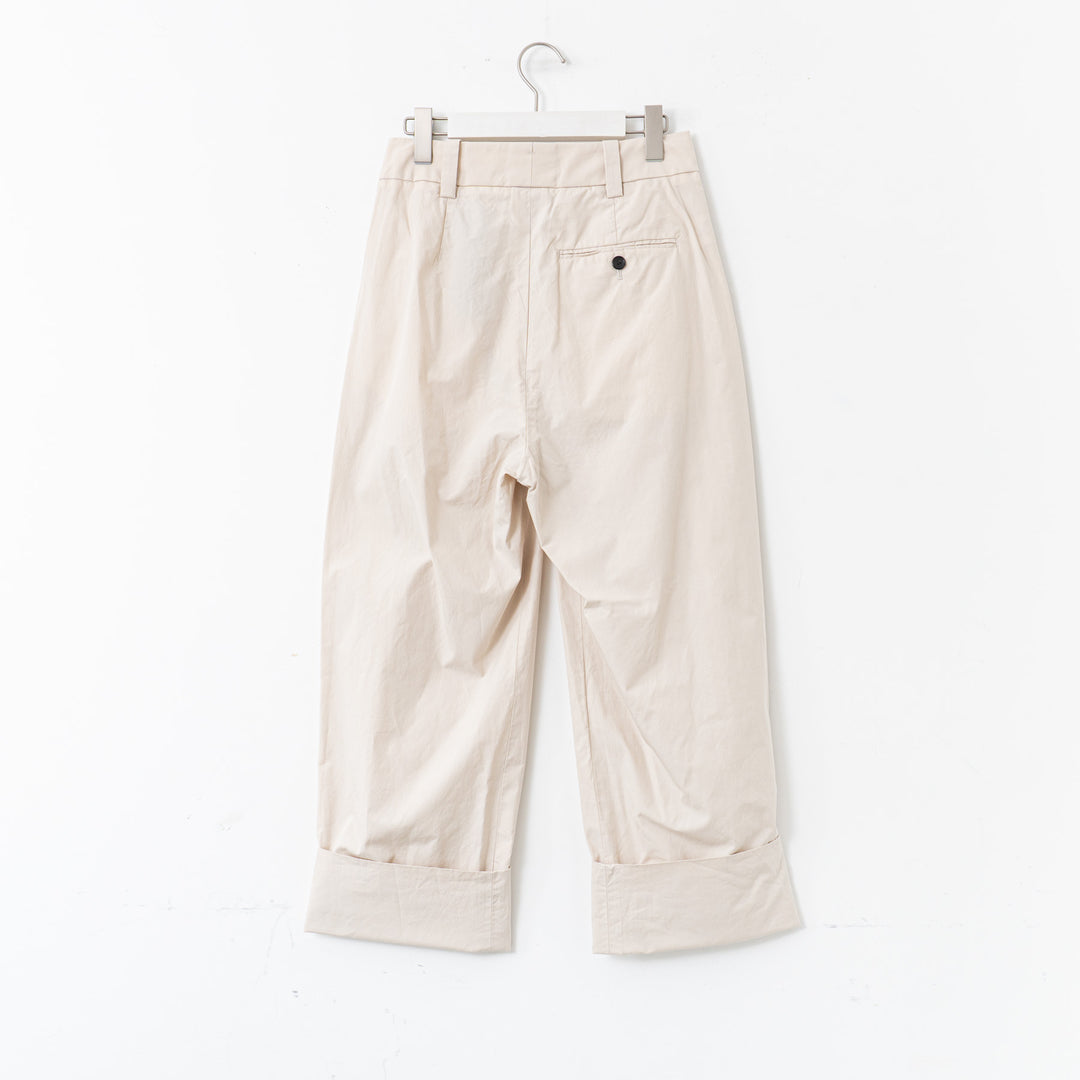 MARGARET HOWELL /WOMEN　WASHED COTTON POPLIN TROUSERS-suomi