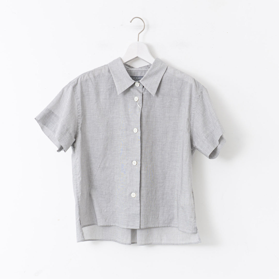 MARGARET HOWELL /WOMEN　HAIRLINE STRIPE COTTON LINEN SHIRT-suomi