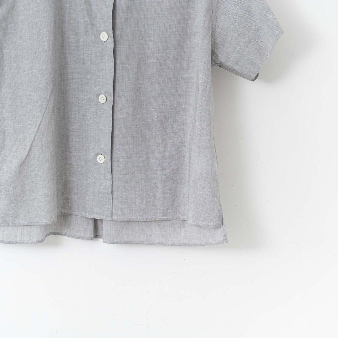 MARGARET HOWELL /WOMEN　HAIRLINE STRIPE COTTON LINEN SHIRT-suomi