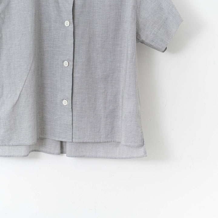 MARGARET HOWELL /WOMEN　HAIRLINE STRIPE COTTON LINEN SHIRT-suomi