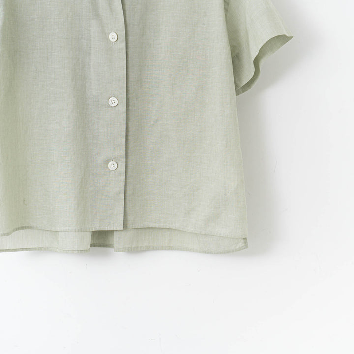 MARGARET HOWELL /WOMEN　HAIRLINE STRIPE COTTON LINEN SHIRT-suomi