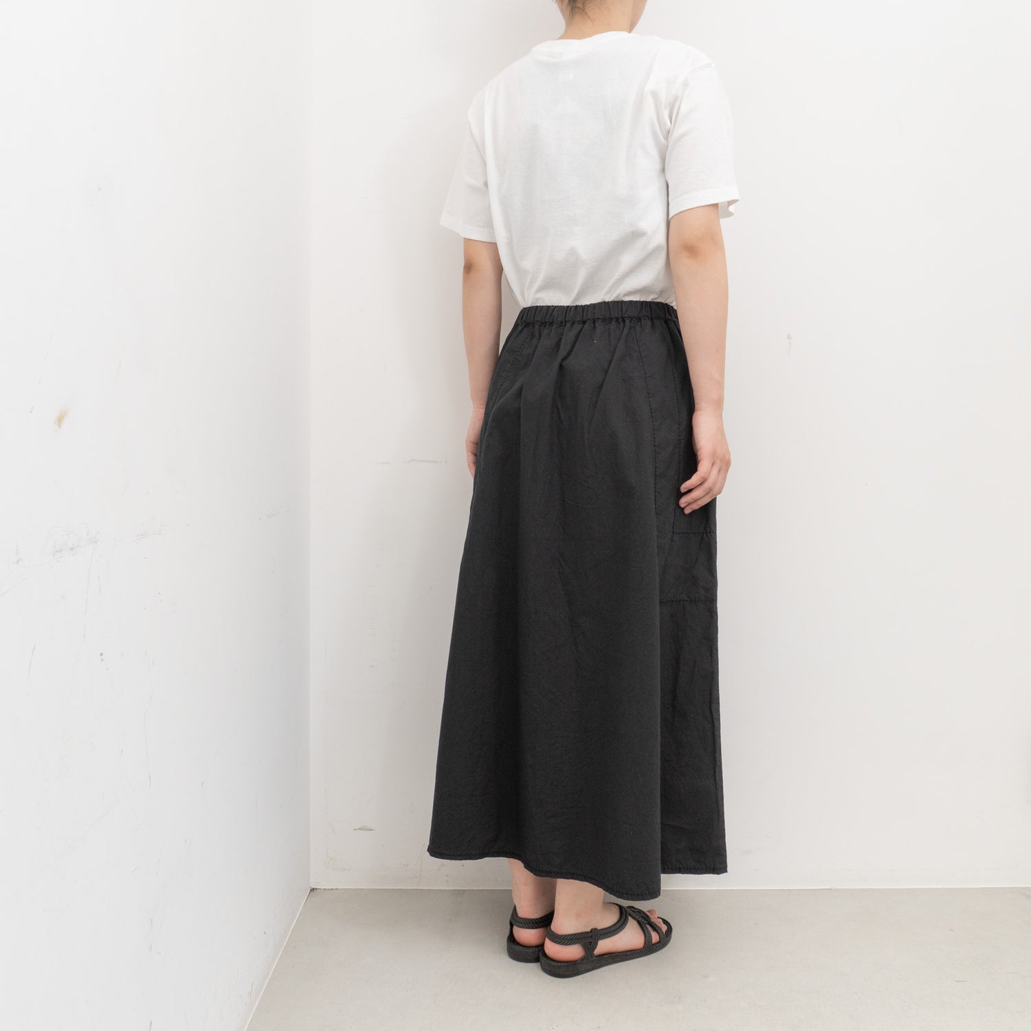 homspun｜WOMEN　バルキーシーチングセミフレアスカート　261-4418