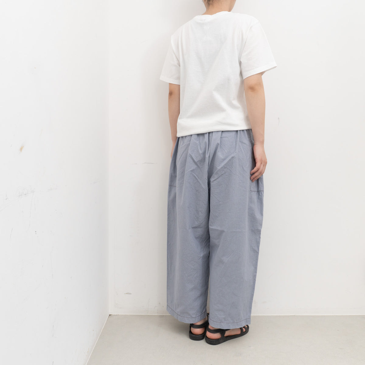 homspun｜WOMEN　バルキーシーチング厚手ギャザーパンツ 261-3372B-DS
