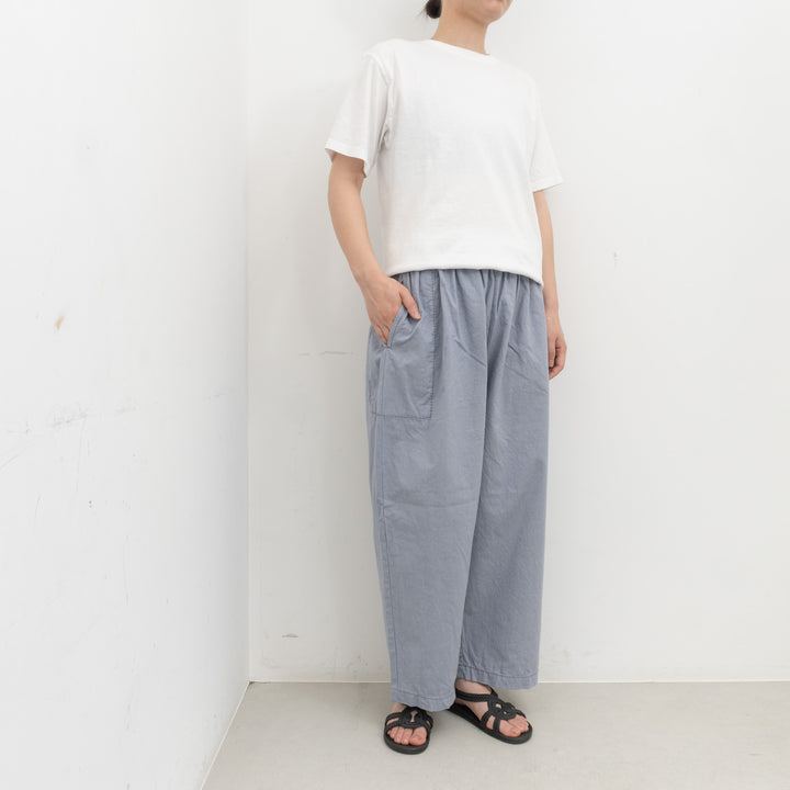 homspun｜WOMEN　バルキーシーチング厚手ギャザーパンツ 261-3372B