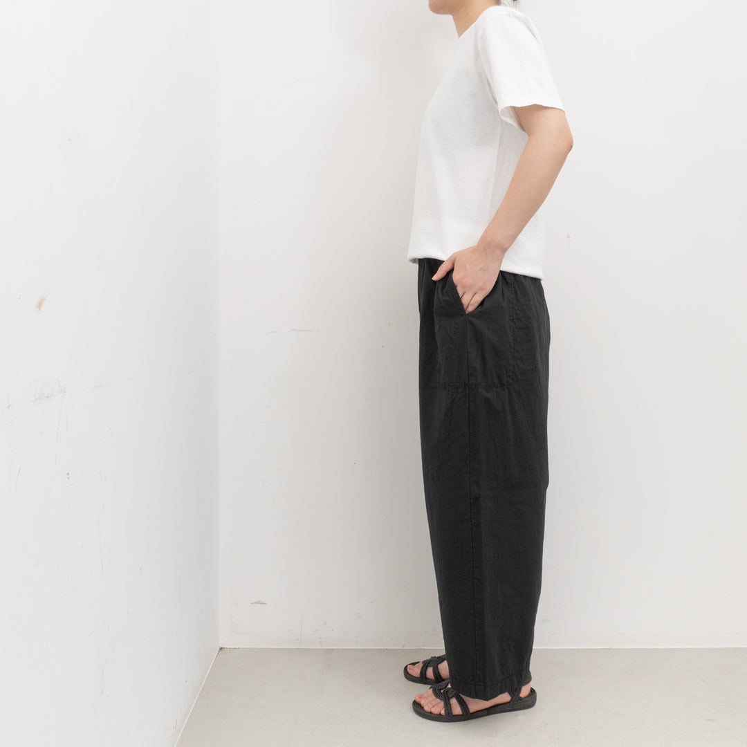 homspun｜WOMEN　バルキーシーチング厚手ギャザーパンツ 261-3372B