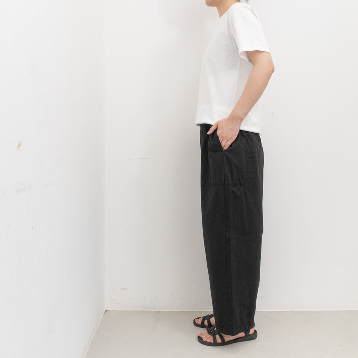 homspun｜WOMEN　バルキーシーチング厚手ギャザーパンツ 261-3372B