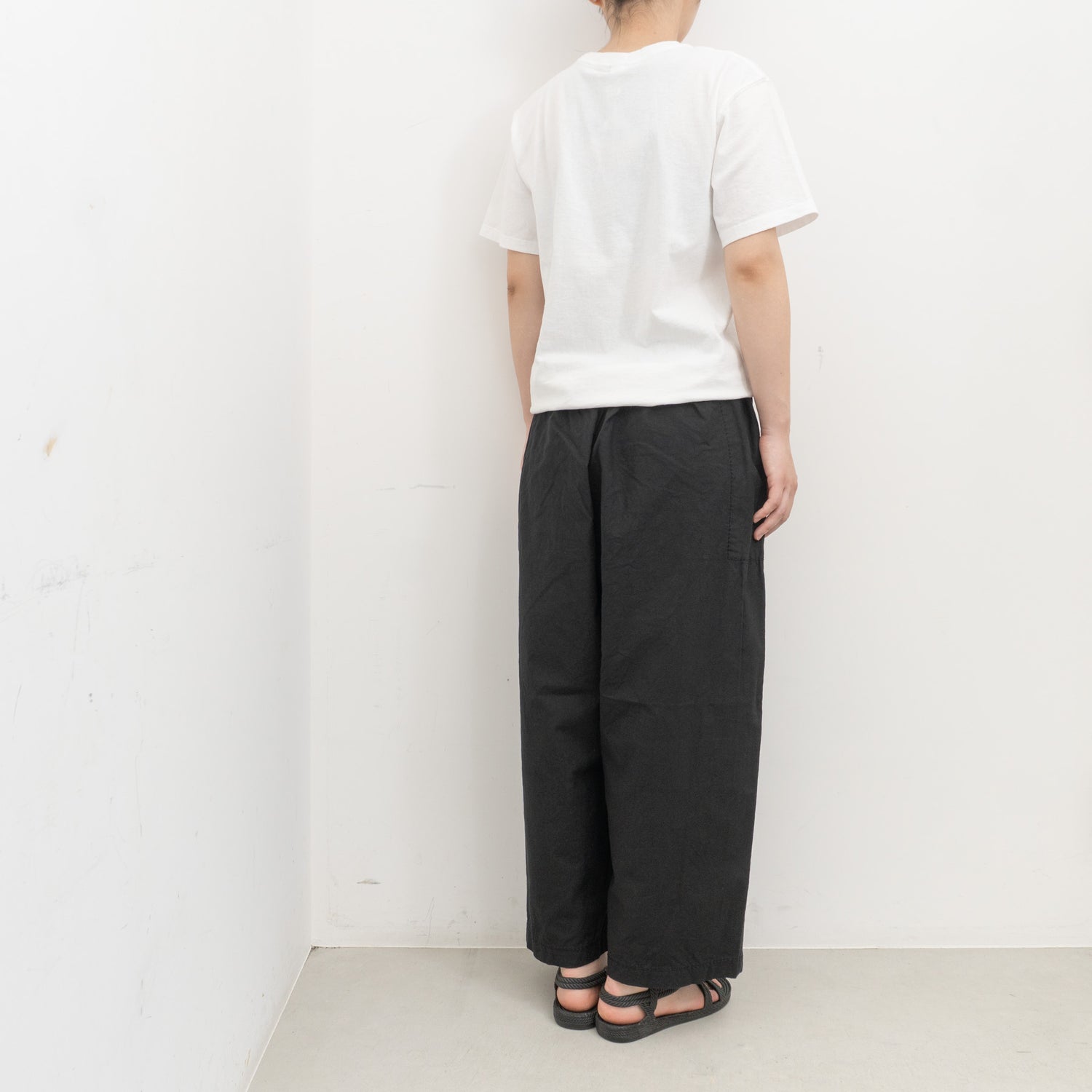 homspun｜WOMEN　バルキーシーチング厚手ギャザーパンツ 261-3372B-DS
