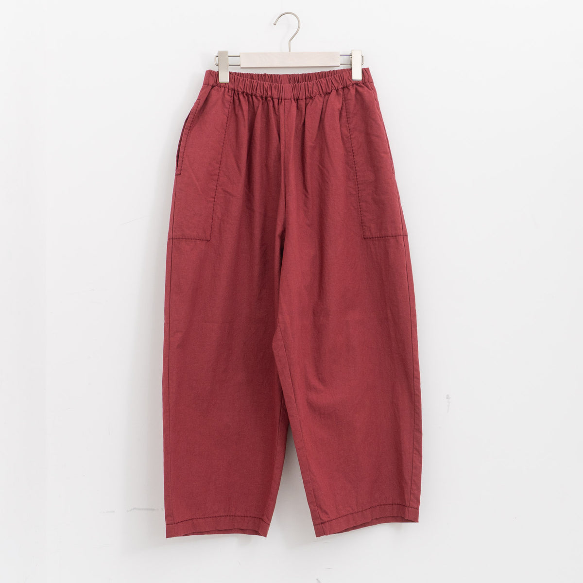 homspun｜WOMEN　バルキーシーチング厚手ギャザーパンツ 261-3372B-DS（3.renga-D）