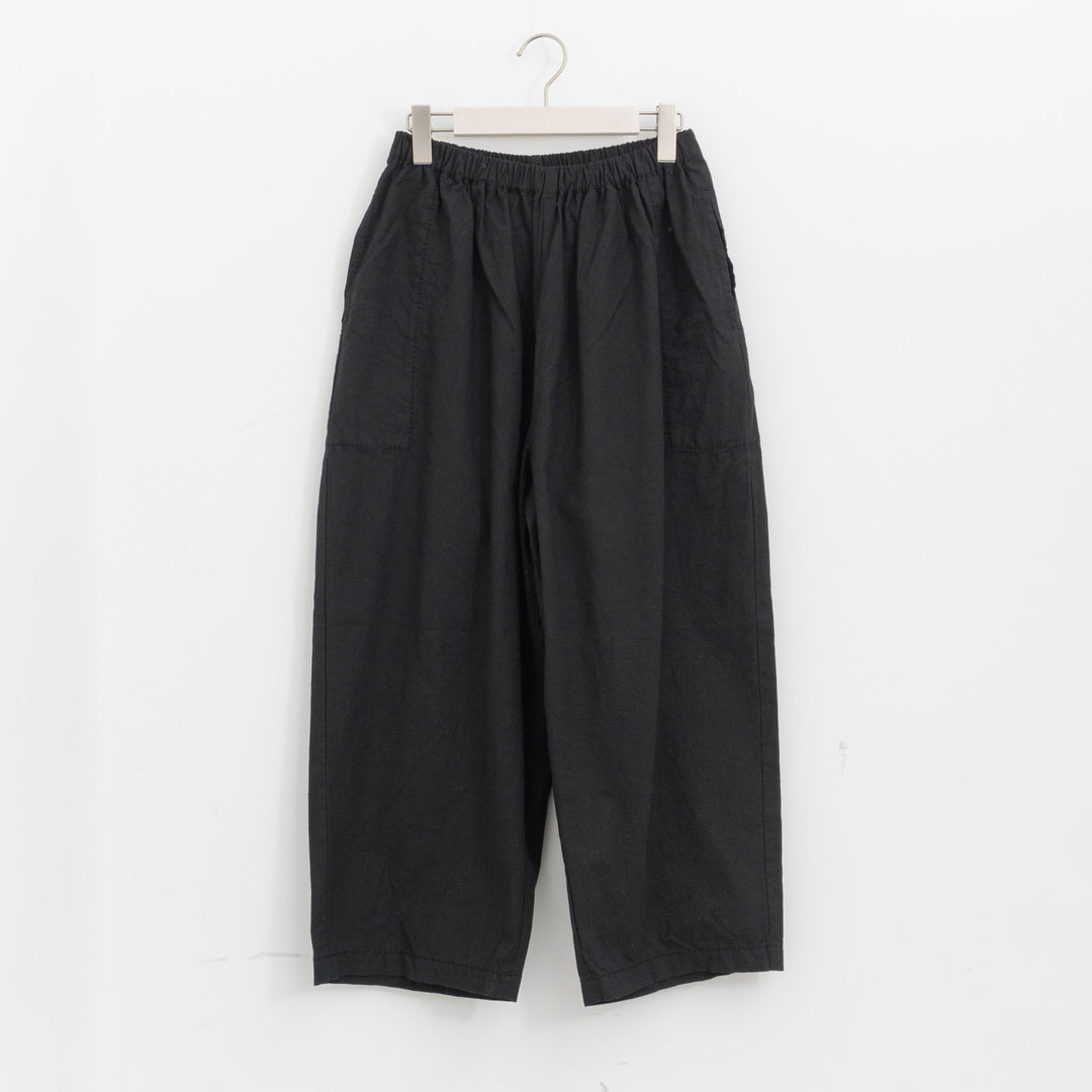 homspun｜WOMEN　バルキーシーチング厚手ギャザーパンツ 261-3372B