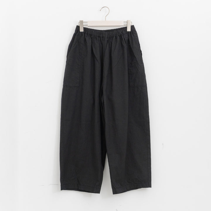 homspun｜WOMEN　バルキーシーチング厚手ギャザーパンツ 261-3372B