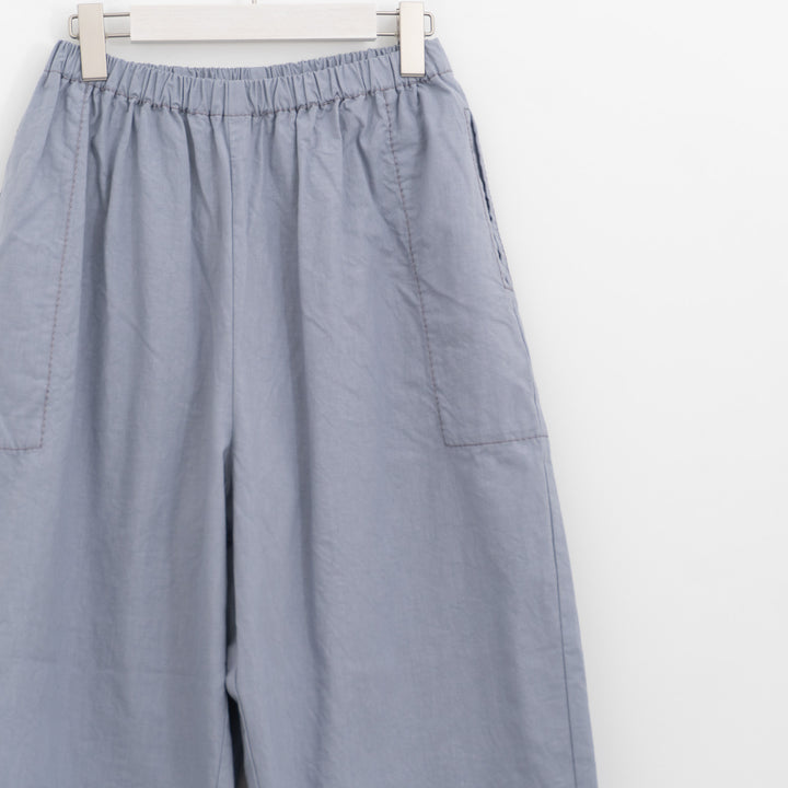 homspun｜WOMEN　バルキーシーチング厚手ギャザーパンツ 261-3372B