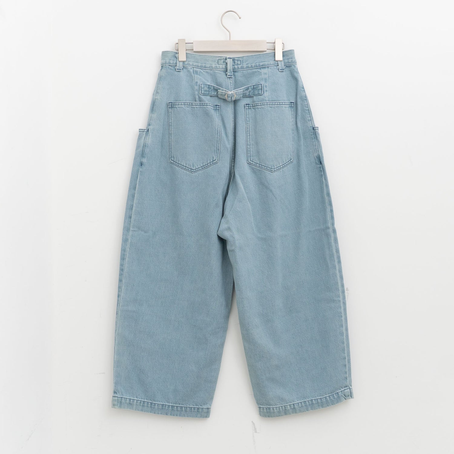 完売atelier naruse｜WOMEN　cotton denim wide tuck pants na-s05106
