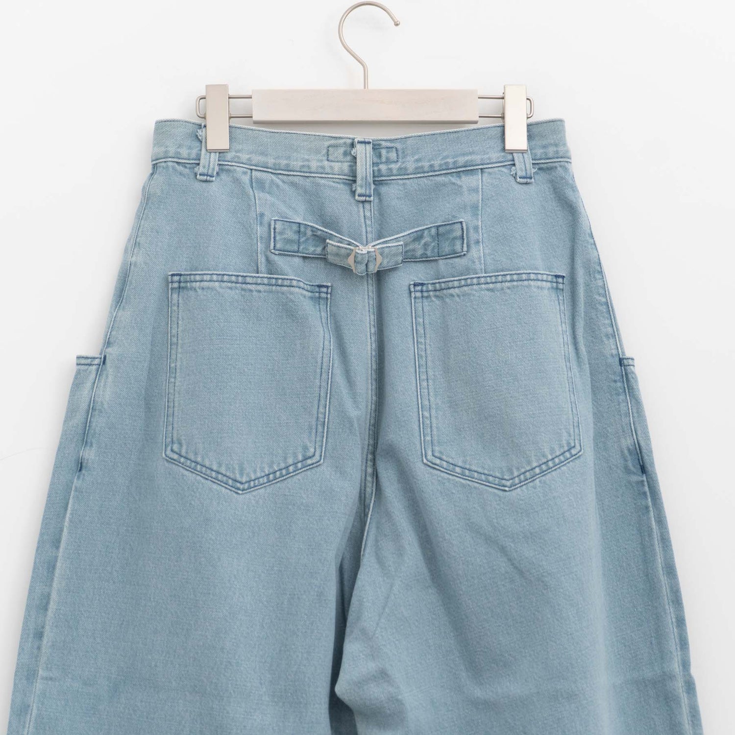 完売atelier naruse｜WOMEN　cotton denim wide tuck pants na-s05106