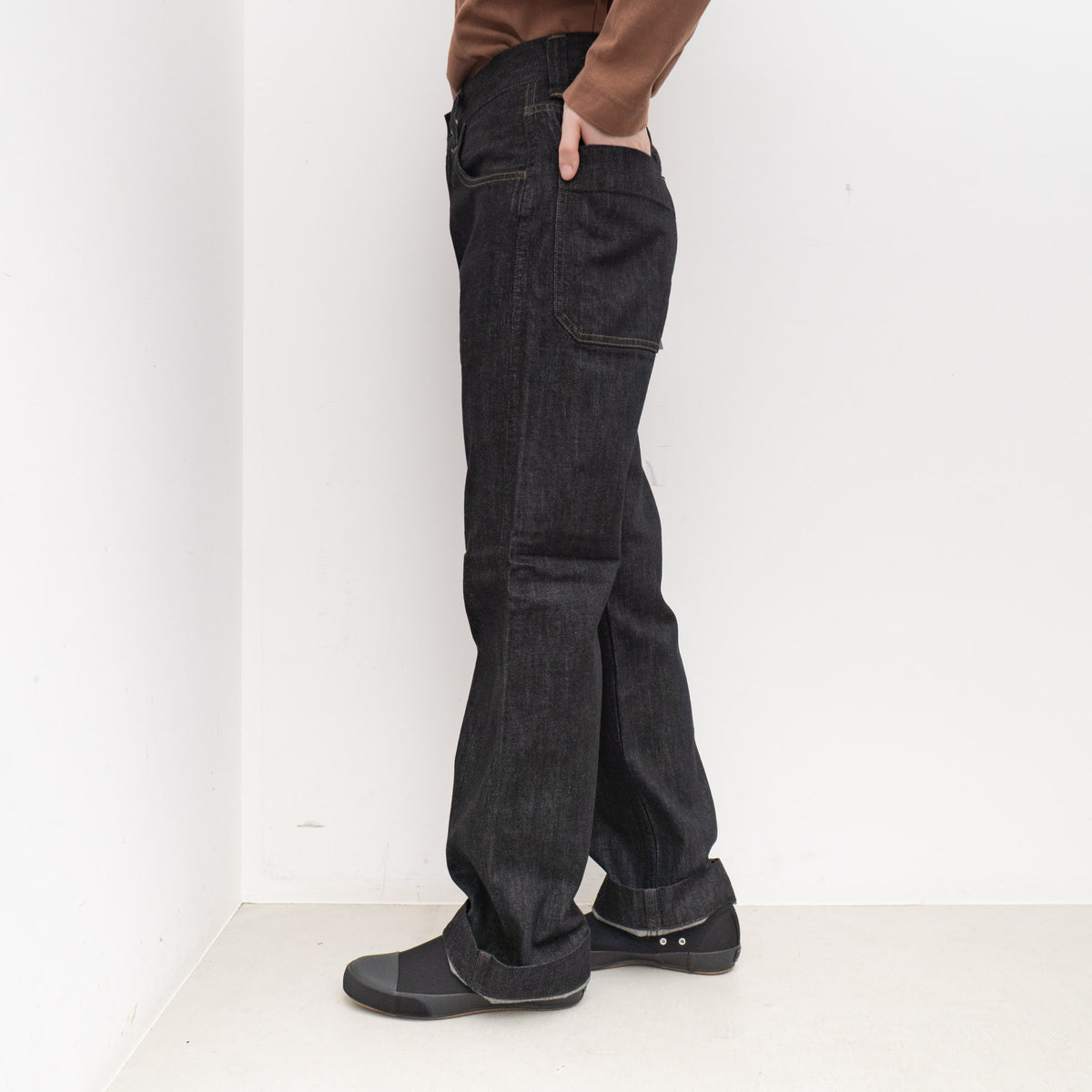 MHL.｜WOMEN　CANTON LIGHT DENIM BLACK