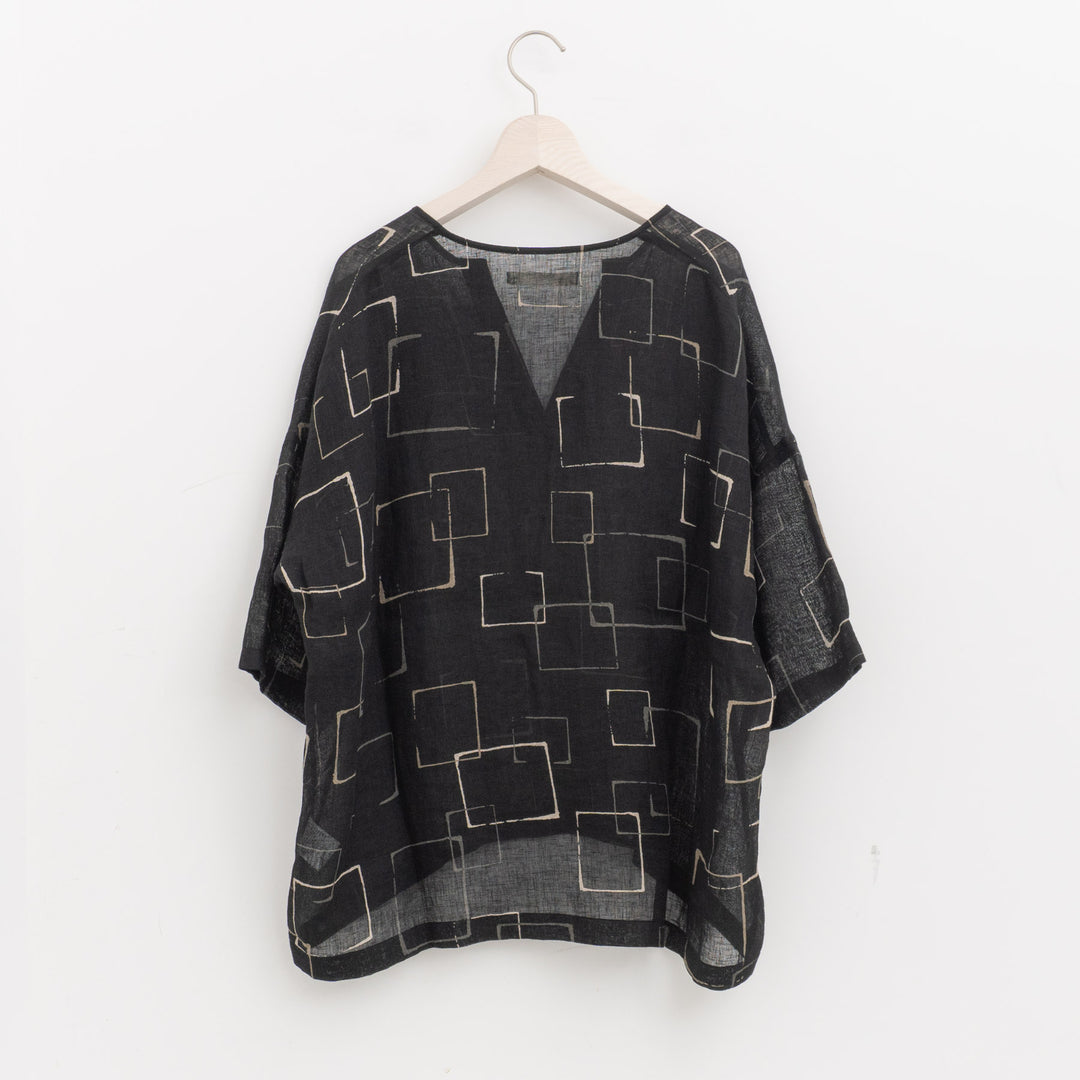 evam eva｜printed wide pullover E261T243