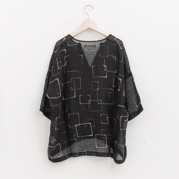 evam eva｜printed wide pullover E261T243