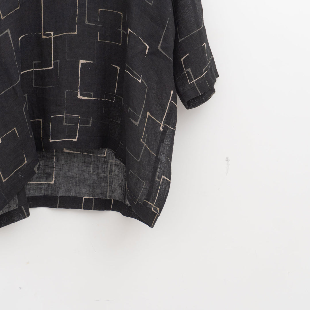 evam eva｜printed wide pullover E261T243