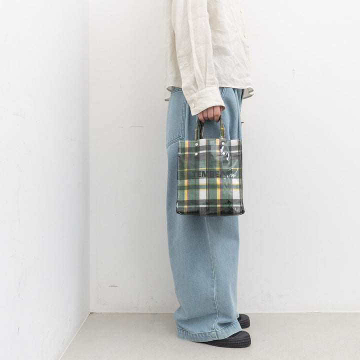 TEMBEA｜PAPER TOTE col.CHECK GREEN