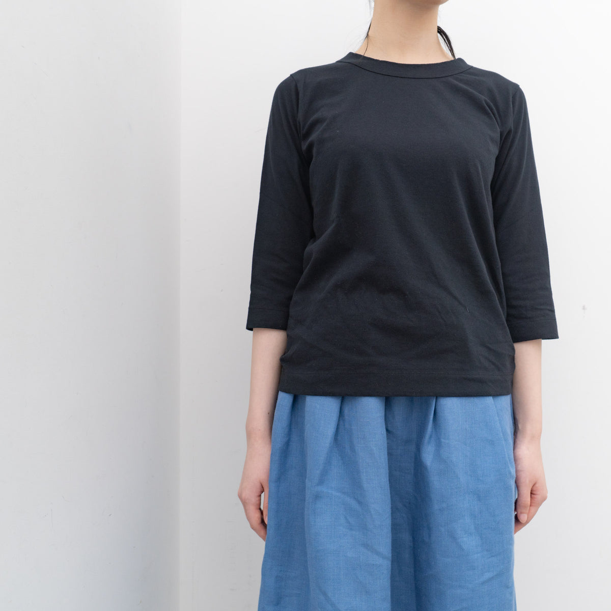 homspun｜天竺7分袖Tシャツ 6450 Y