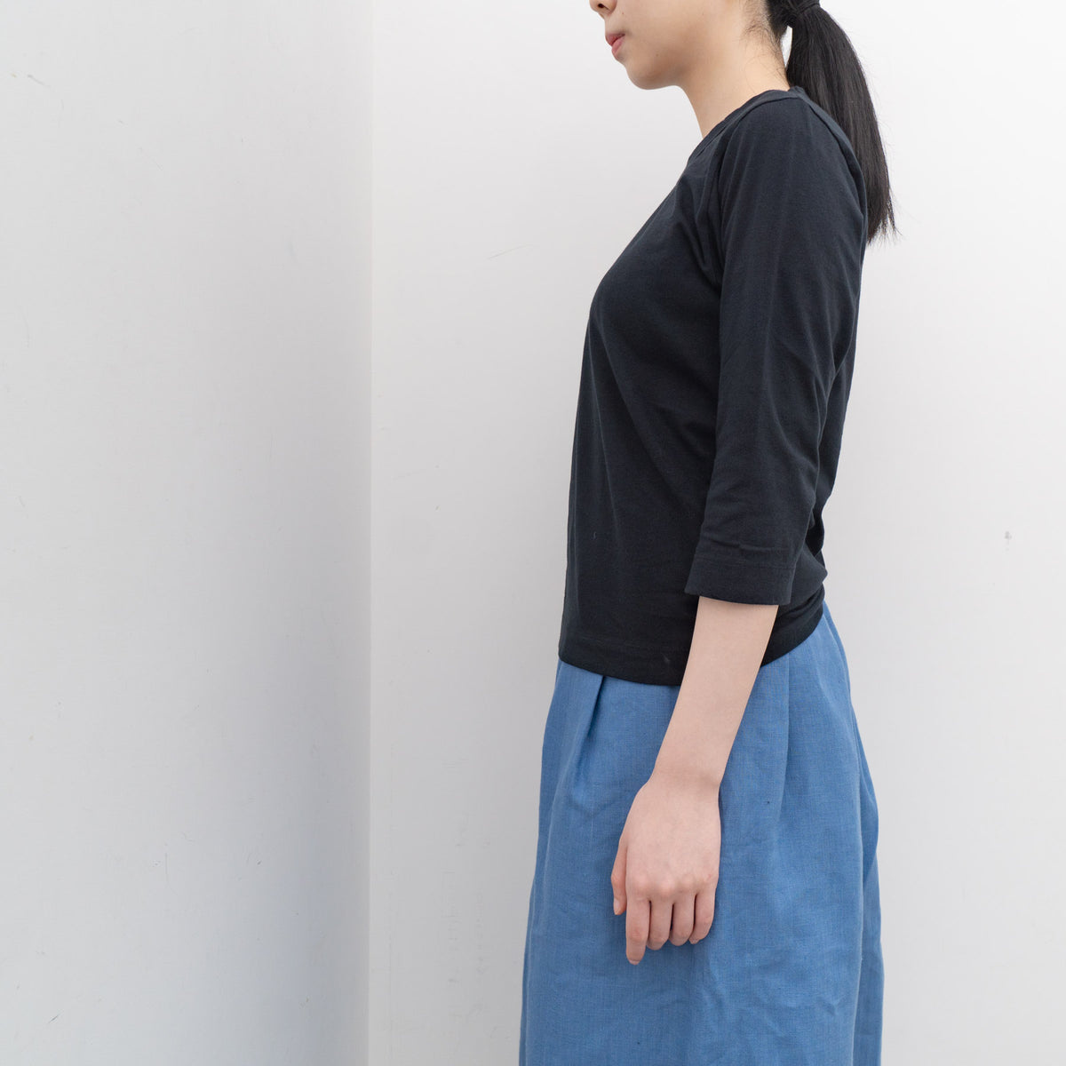homspun｜天竺7分袖Tシャツ 6450 Y