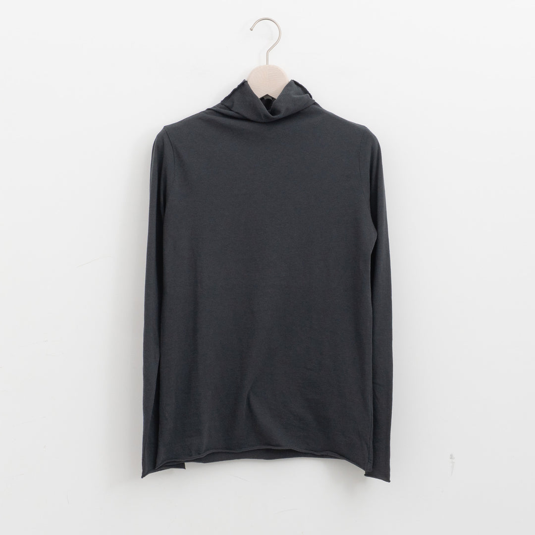 evam eva｜cotton cut&sew turtleneck pullover V002C029