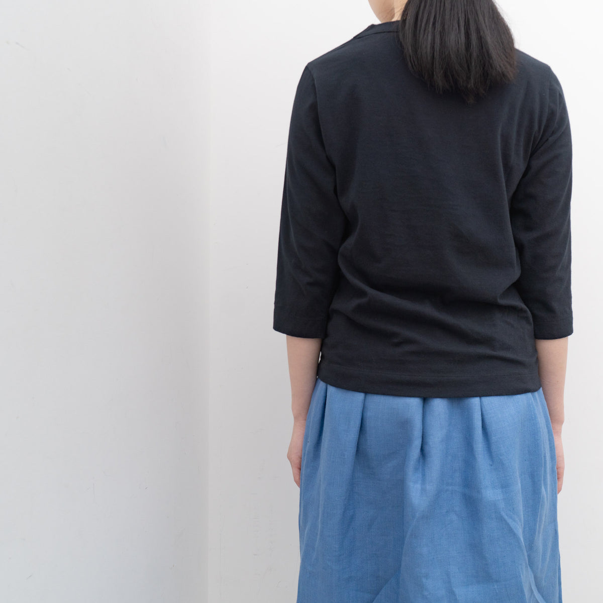 homspun｜天竺7分袖Tシャツ 6450 Y