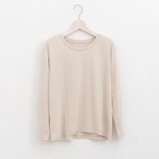 evam eva｜cut&sew pullover E263C004（11.ecru）