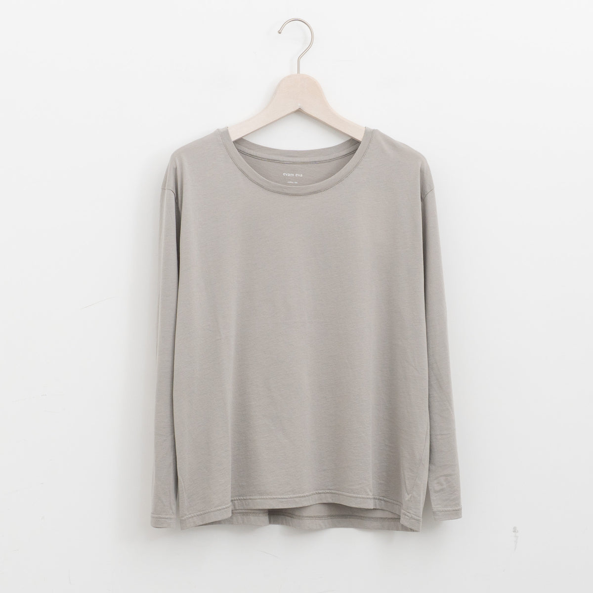 evam eva｜cut&sew pullover E263C004（71.haze）