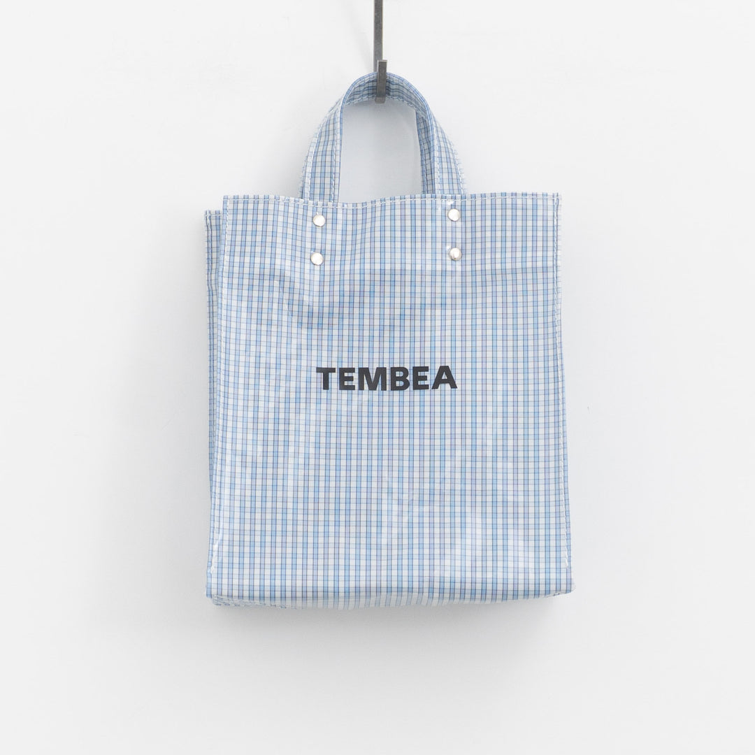 TEMBEA｜PAPER TOTE col.CHECK LT-BLUE