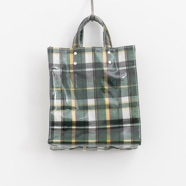 TEMBEA｜PAPER TOTE col.CHECK GREEN