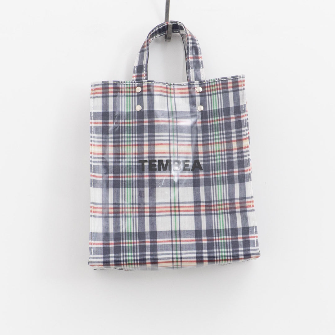 TEMBEA｜PAPER TOTE col.CHECK NAVY