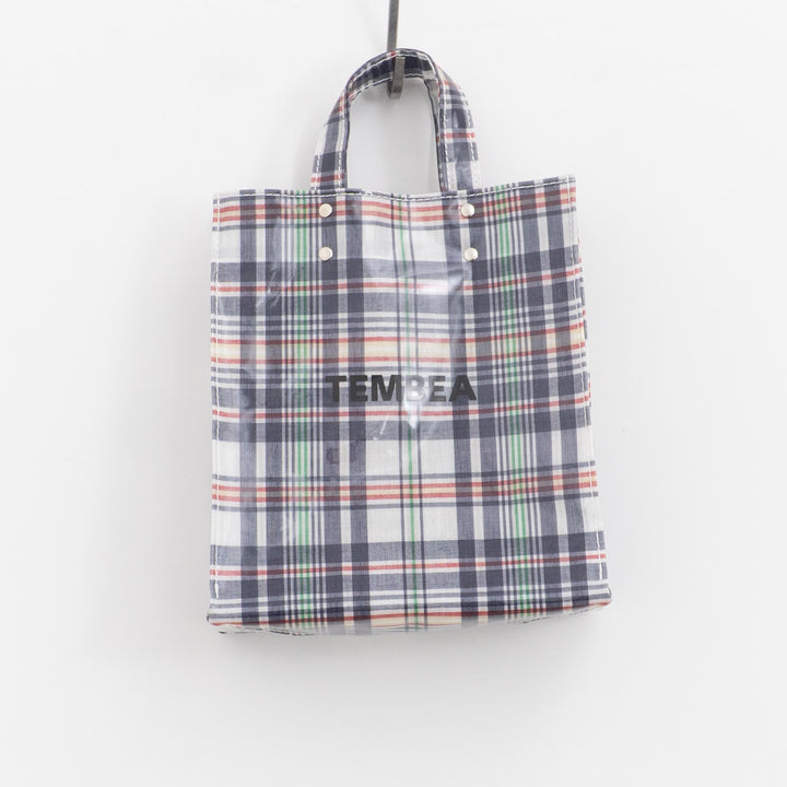 TEMBEA｜PAPER TOTE col.CHECK NAVY