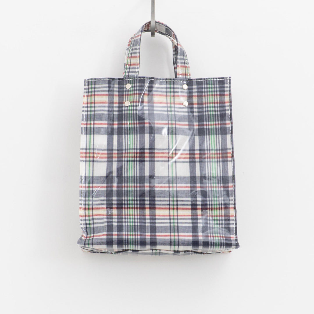 TEMBEA｜PAPER TOTE col.CHECK NAVY