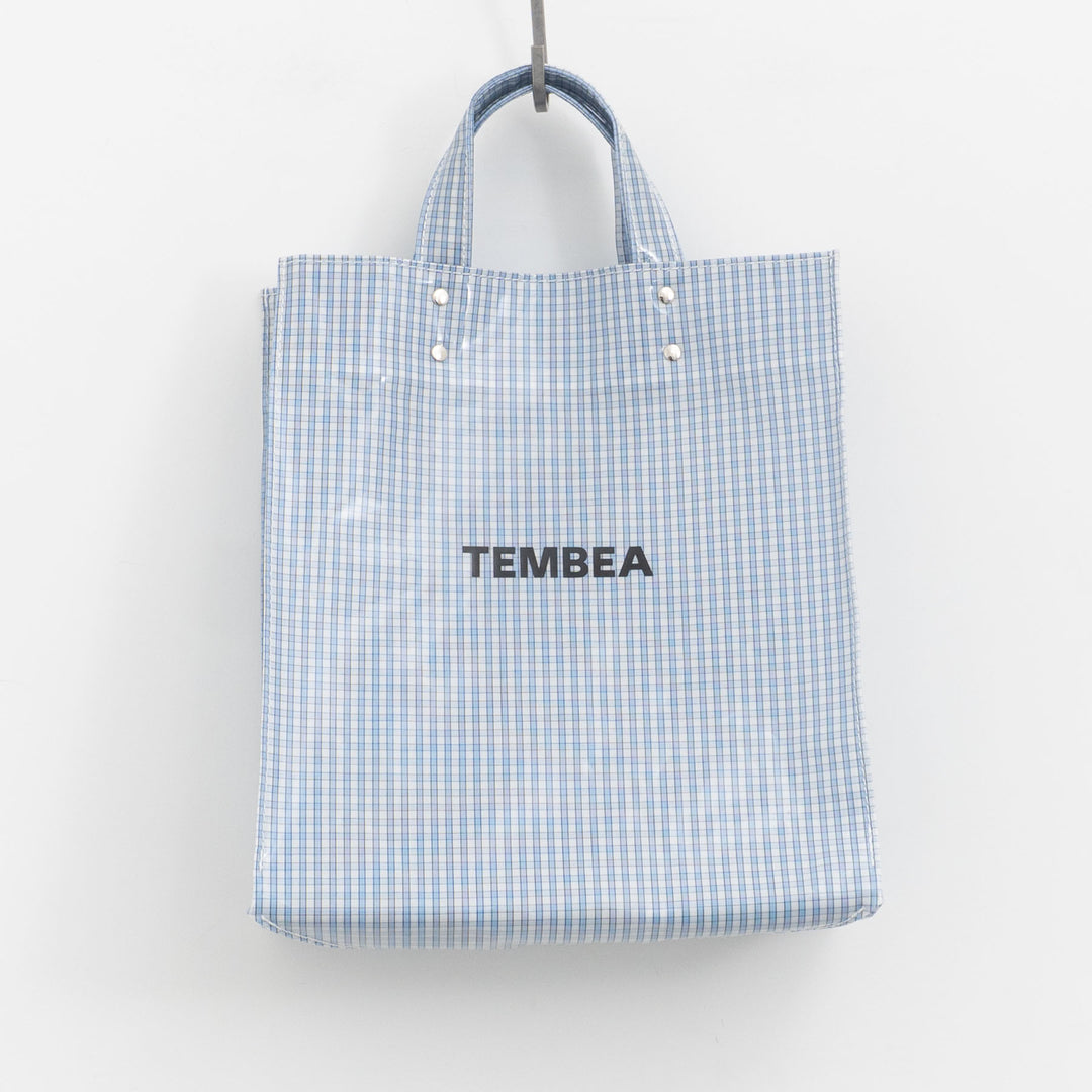 TEMBEA｜PAPER TOTE col.CHECK LT-BLUE