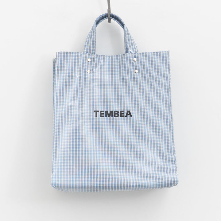 TEMBEA｜PAPER TOTE col.CHECK LT-BLUE